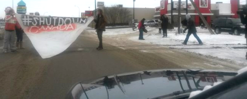 Native blockade in Regina